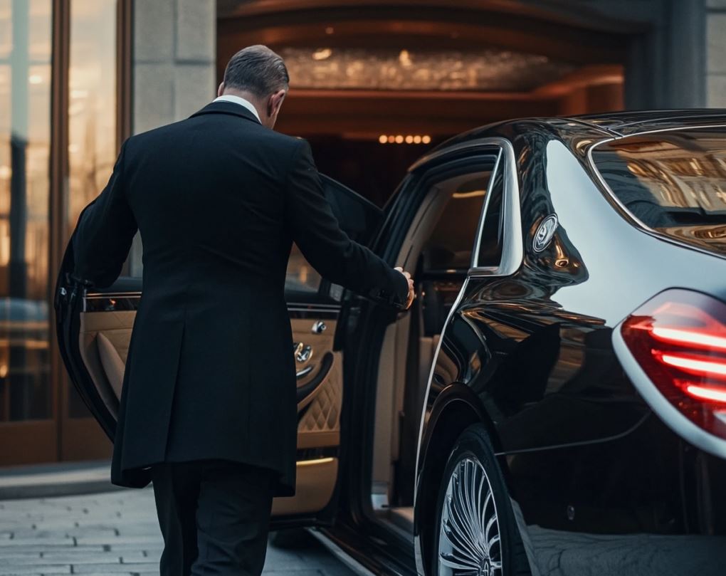 chauffeur privé vip et son véhicule de luxe